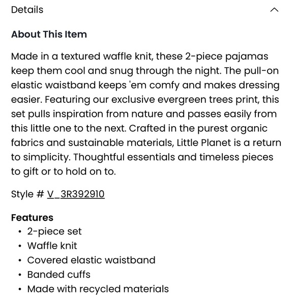 Carters
Little planet-Organic Cotton Waffle Knit
adult Pajamas Set - Picture 6 of 6